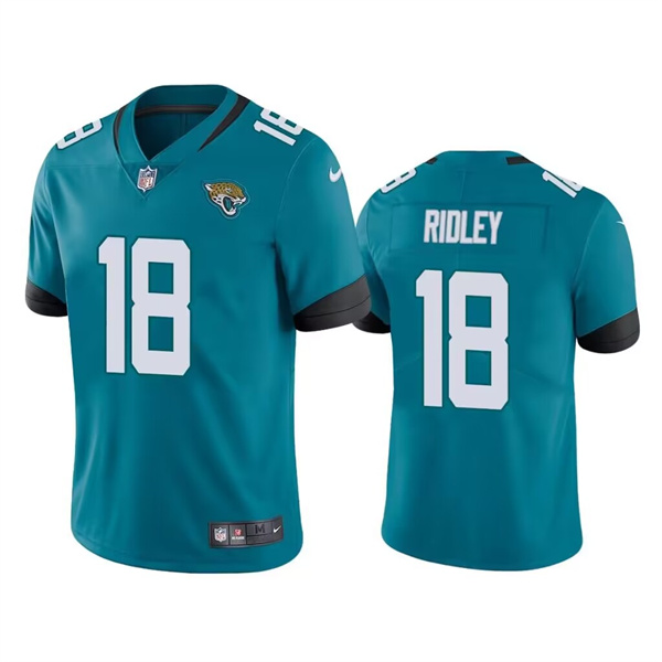Men's Teal Jacksonville Jaguars #18 Calvin Ridley Vapor Untouchable Limited Stitched Jersey